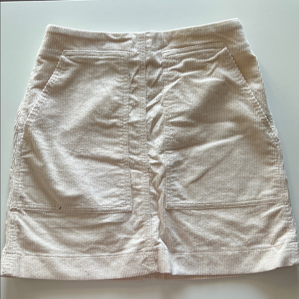 Uniqlo Cream Mini Skirt